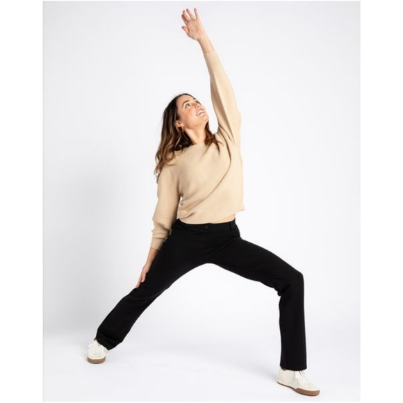 Betabrand Pants - Betabrand Dress Yoga Pants Straight Leg Black